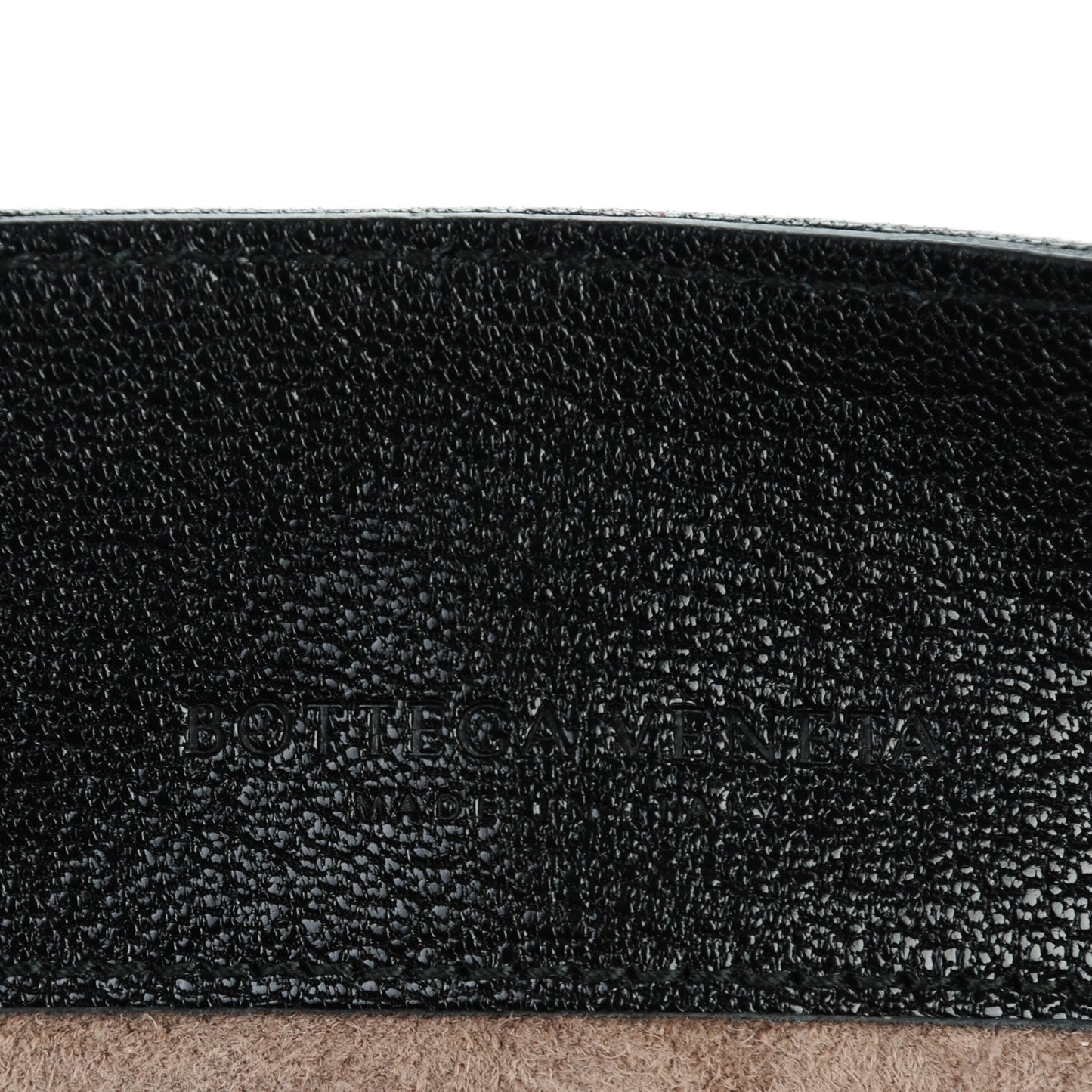 Madras Goatskin Intrecciato Small Shoulder Nero Black