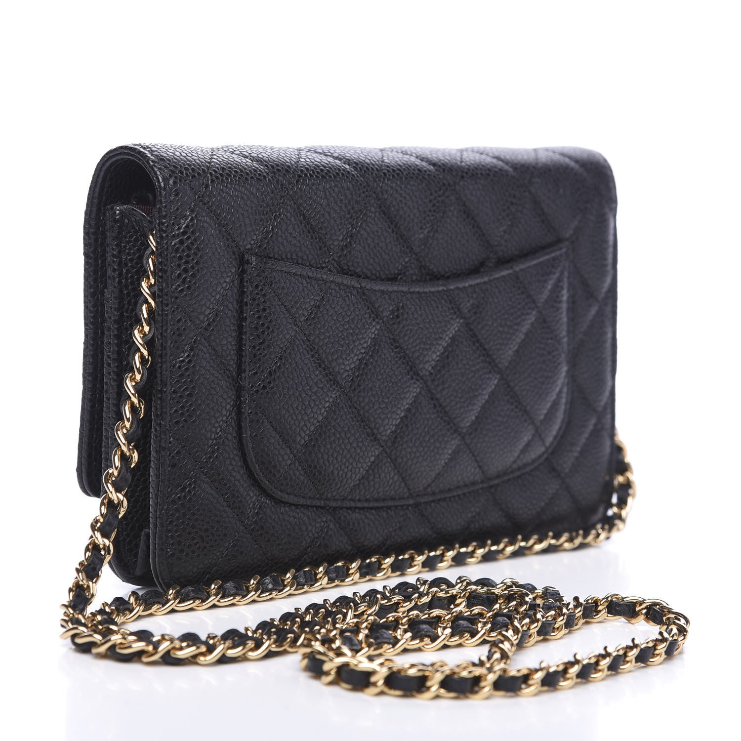 Chanel Caviar Quilted Wallet On Chain WOC Black 2 of 11