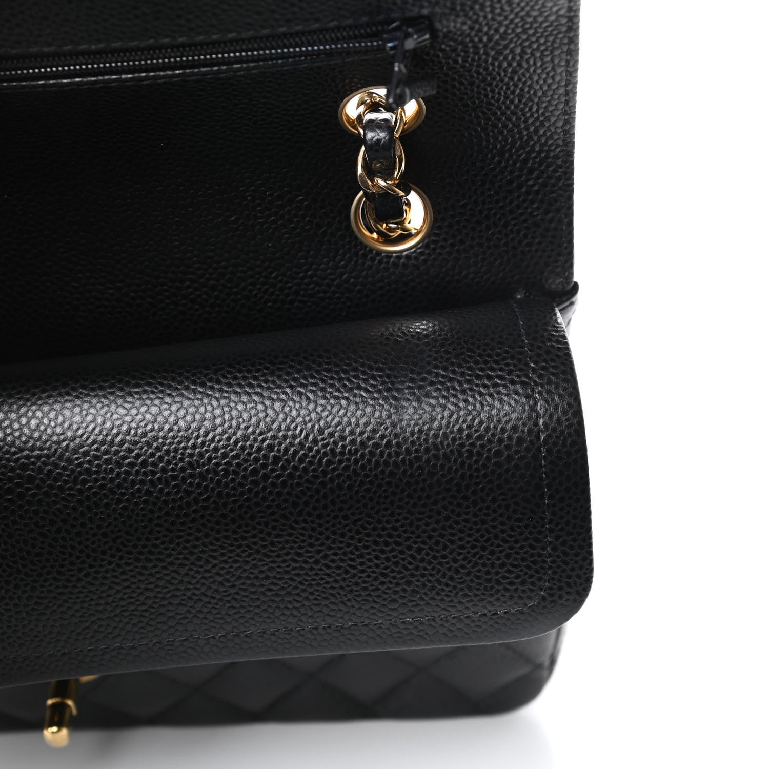 Chanel Caviar Quilted Medium Double Flap Black 10 of 10