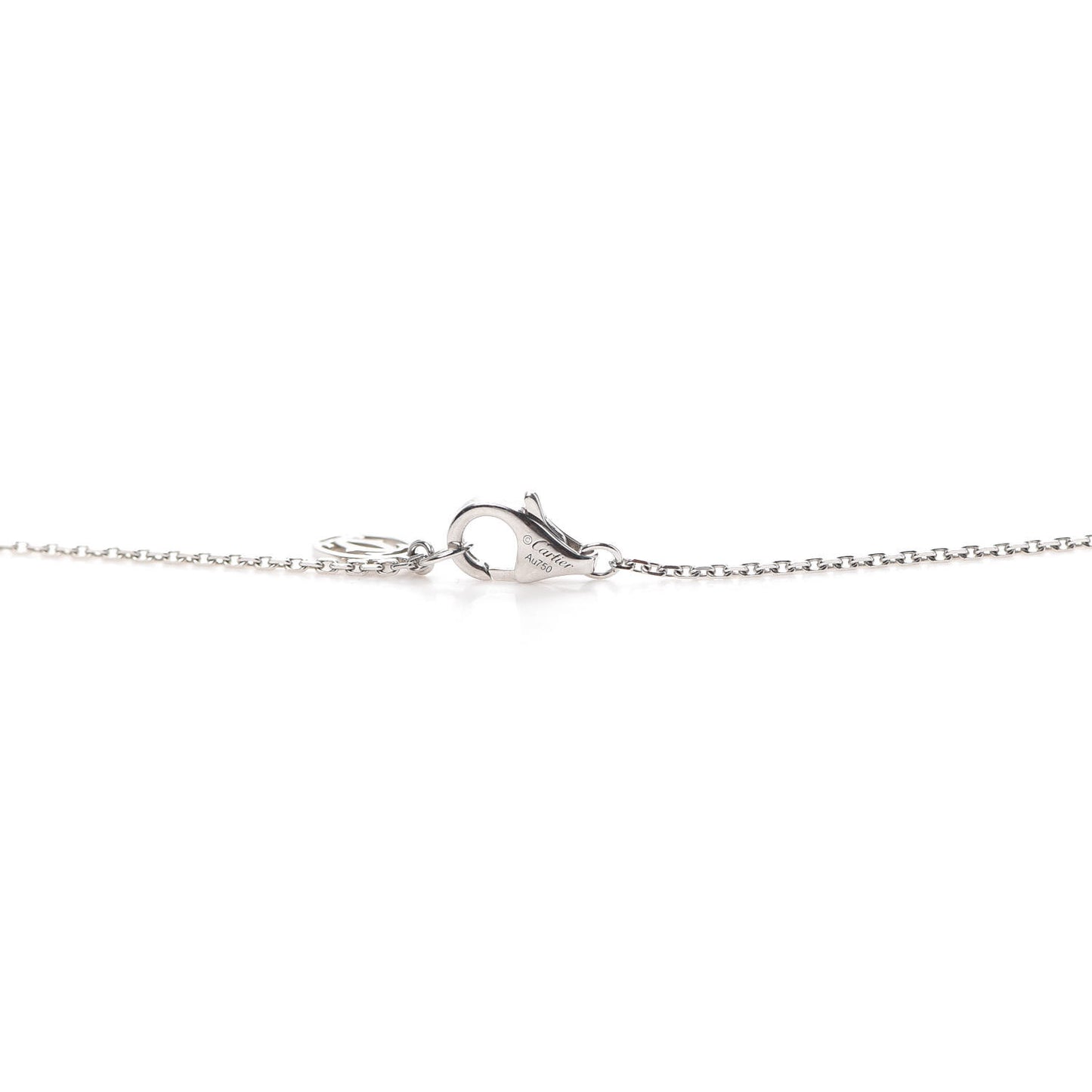 18K White Gold Diamond XS D'Amour Pendant Necklace