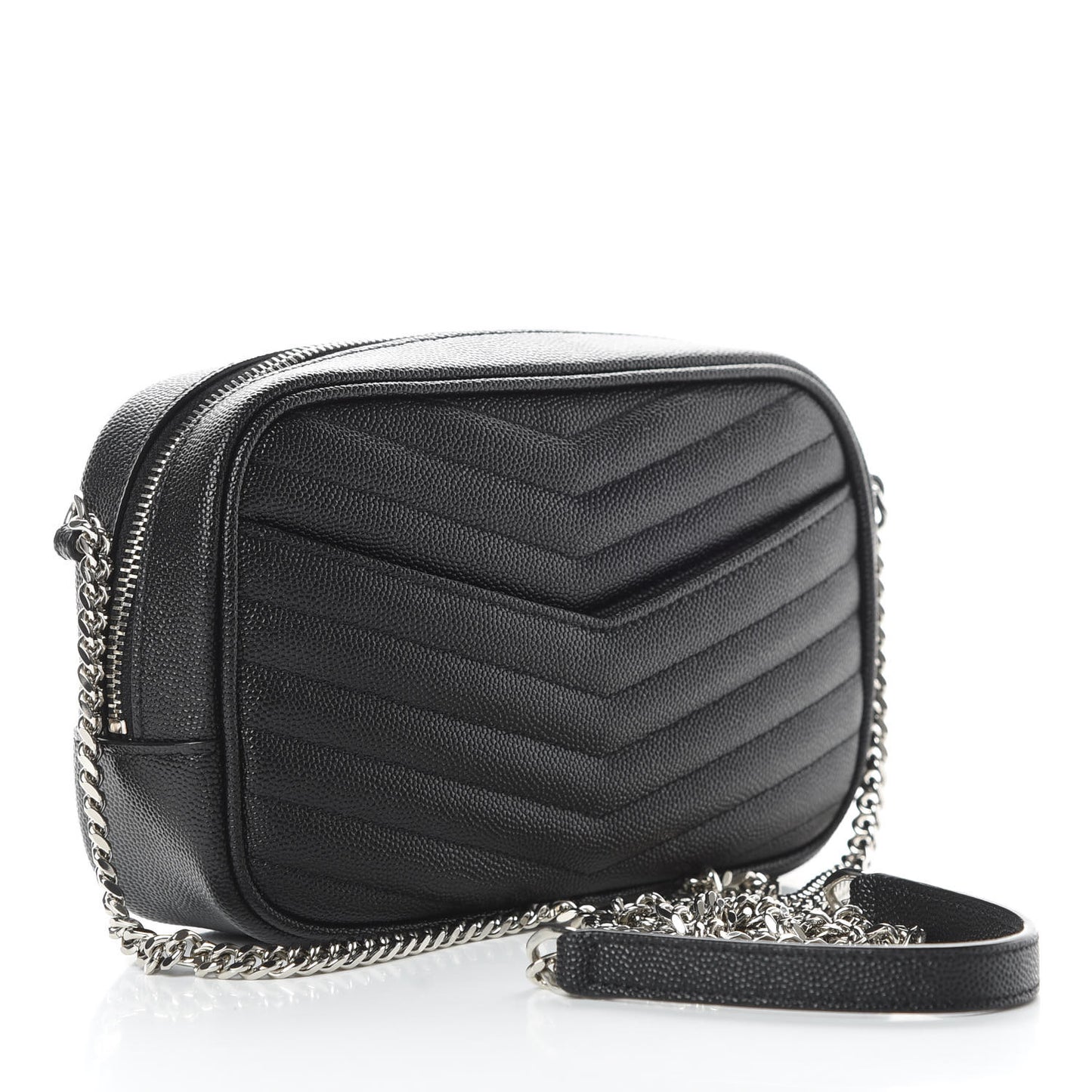 Grain De Poudre Matelasse Monogram Mini Lou Camera Bag Black