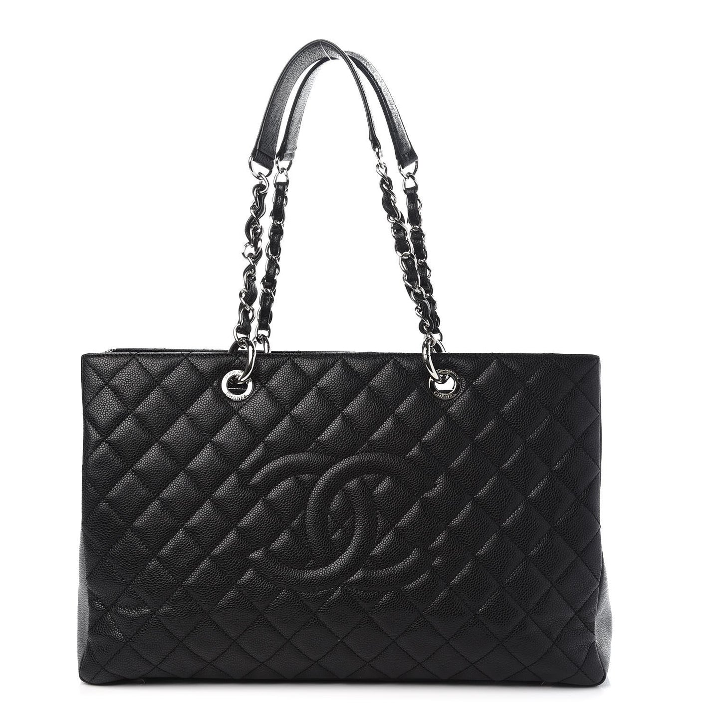 Caviar Quilted XL Grand Shopping Tote GST Black