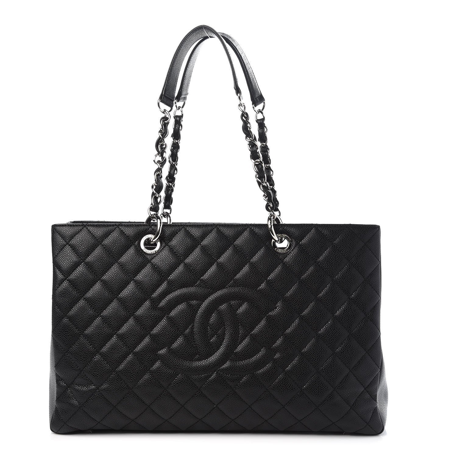 Chanel Caviar Quilted XL Grand Shopping Tote GST Black 1 of 7
