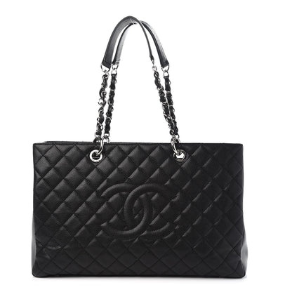 Chanel Caviar Quilted XL Grand Shopping Tote GST Black 1 of 7