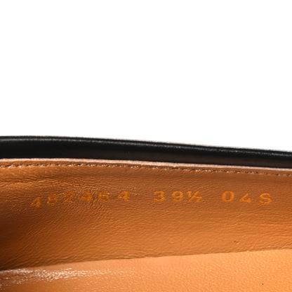 Gucci Calfskin Womens Jordaan Loafers 39.5 Black 8 of 8