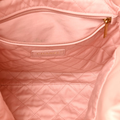 Chanel Shiny Calfskin Quilted Small Chanel 22 Light Pink 6 of 11