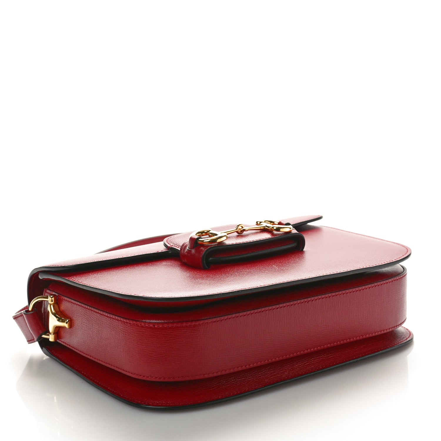 Gucci Azalea Calfskin Horsebit 1955 Shoulder Bag New Cherry Red 4 of 11