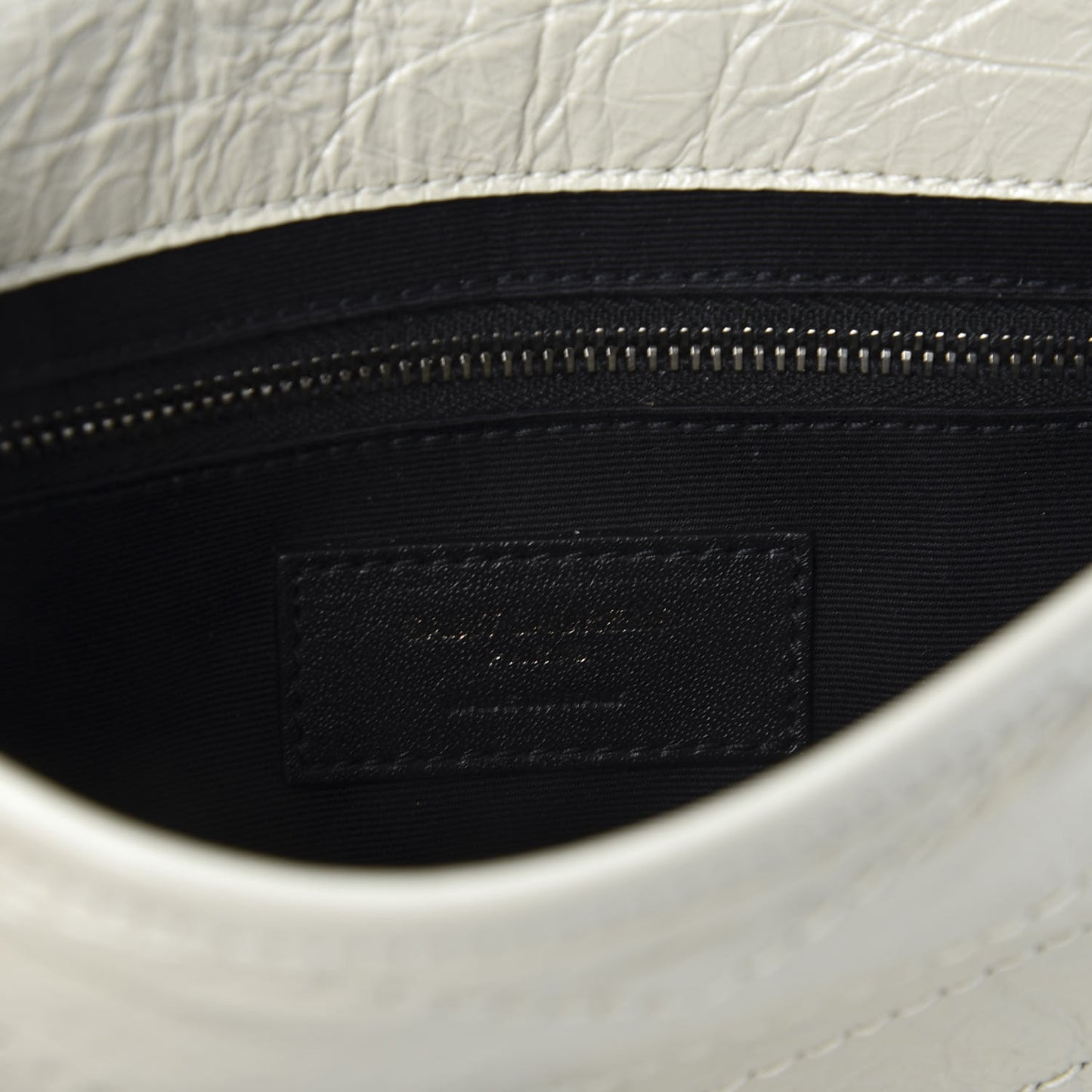 Crinkled Calfskin Matelasse Monogram Niki Chain Wallet Crema Soft