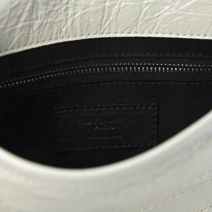 Saint Laurent Crinkled Calfskin Matelasse Monogram Niki Chain Wallet Crema Soft 8 of 9