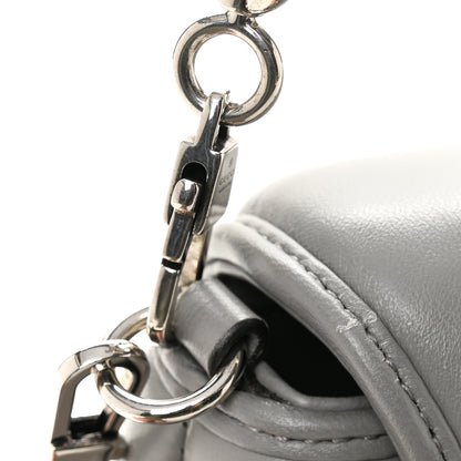 Gucci Nappa Vertical Matelasse Small Maxi Horsebit Chain Shoulder Bag Gray 13 of 13