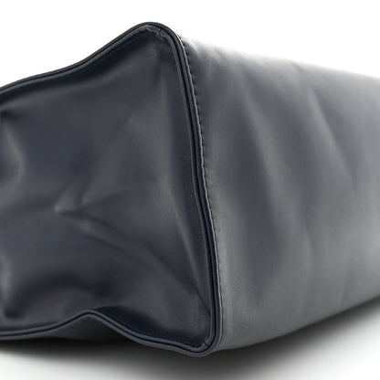 Telfar Vegan Leather Medium Shopping Bag Navy 9 of 11