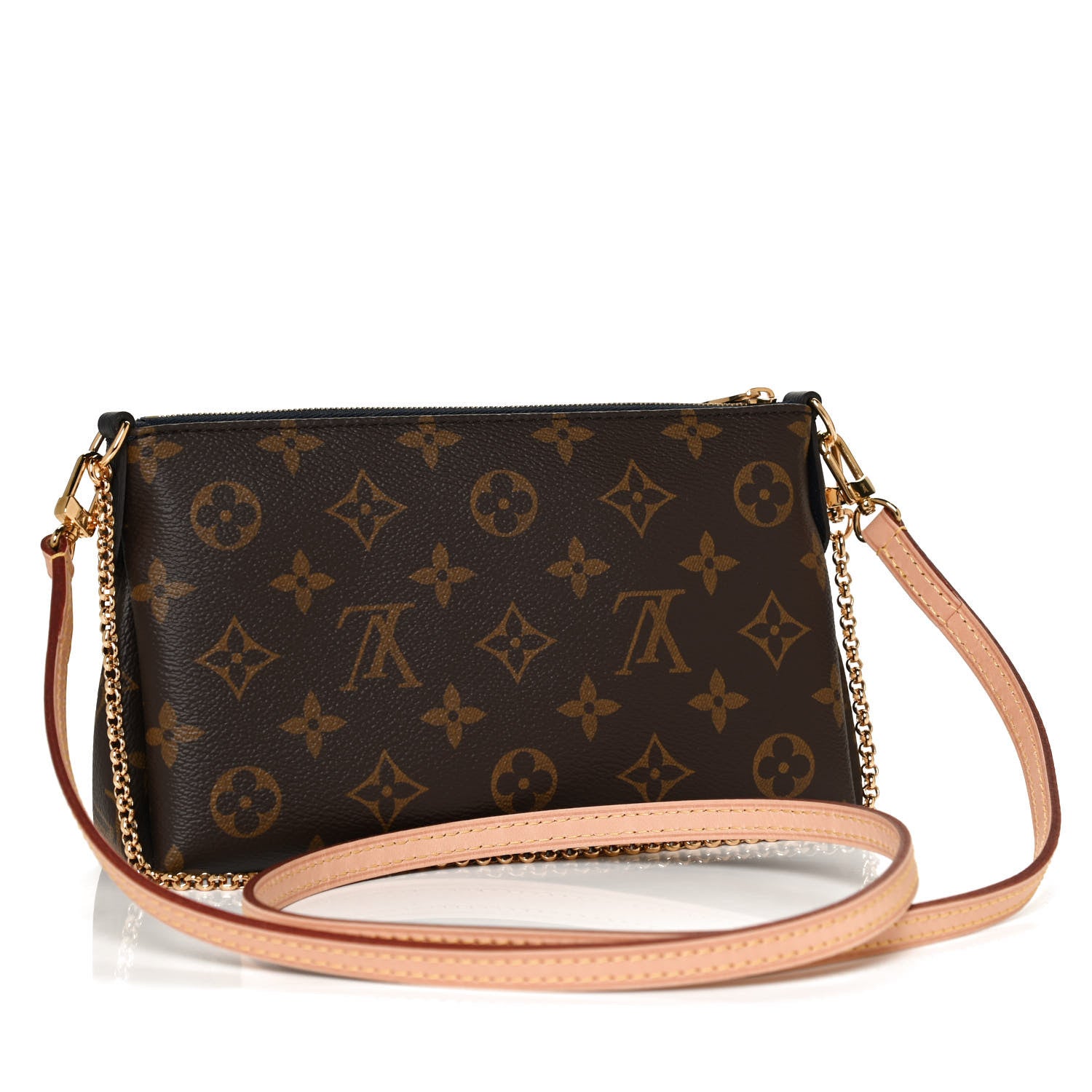 Louis Vuitton Monogram Pallas Clutch Blue Marine 3 of 13