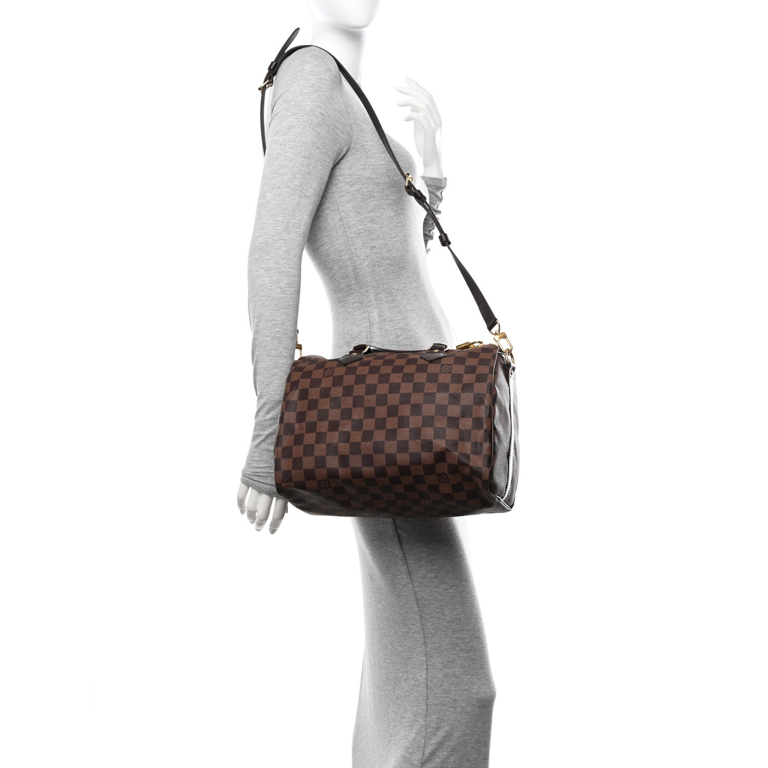 Louis Vuitton Damier Ebene Speedy Bandouliere 30 2 of 10