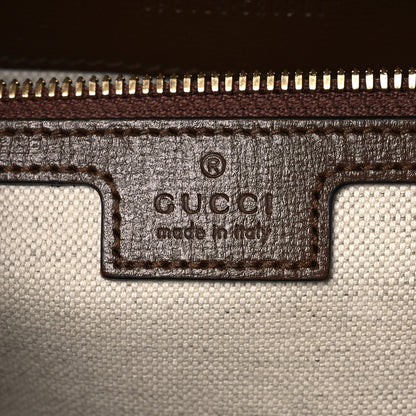 Gucci GG Supreme Monogram Azalea Calfskin Retro Interlocking G Duffle Bag Beige Ebony Brown Sugar 5 of 13