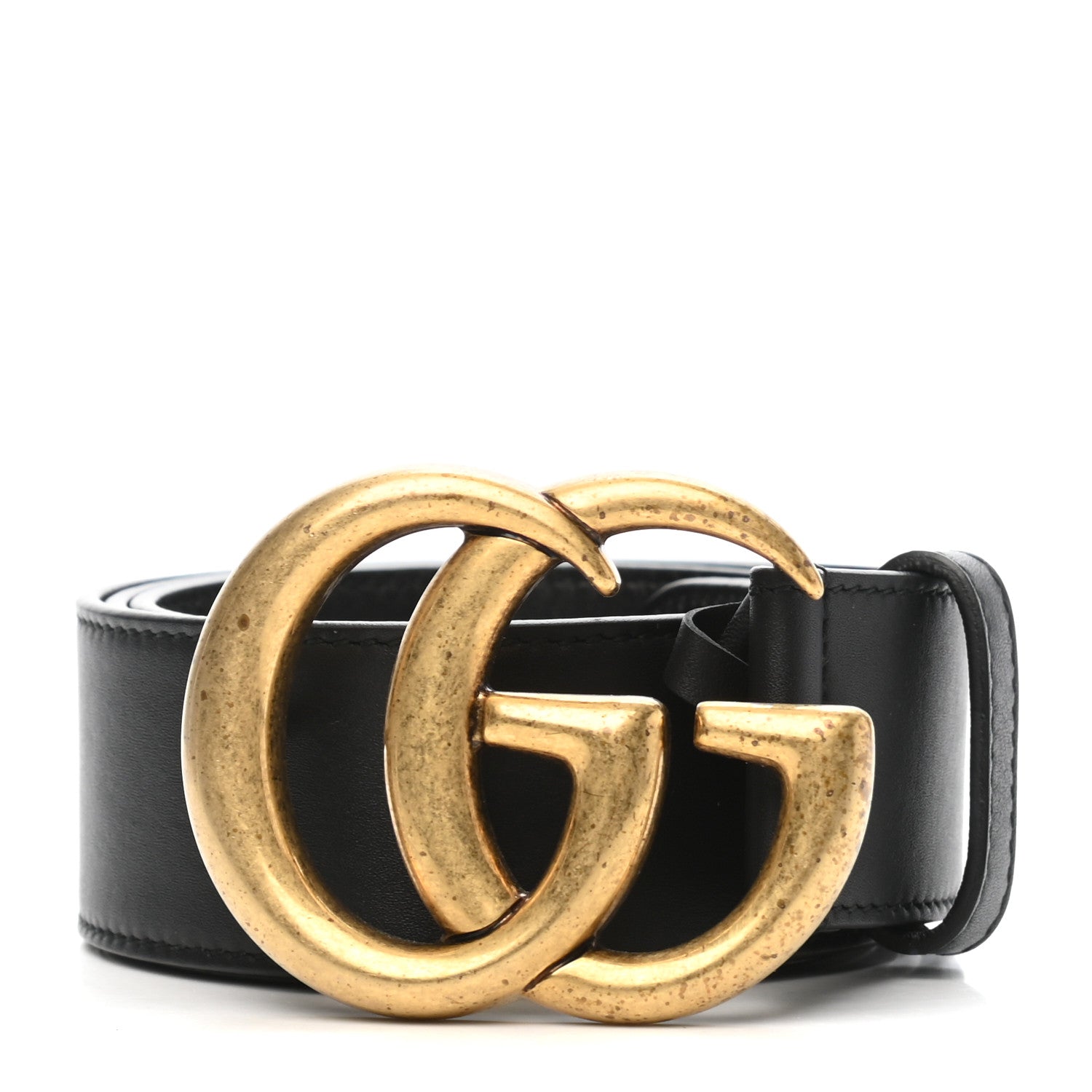 Gucci Calfskin Double G 40mm Belt 80 32 Black 1 of 7