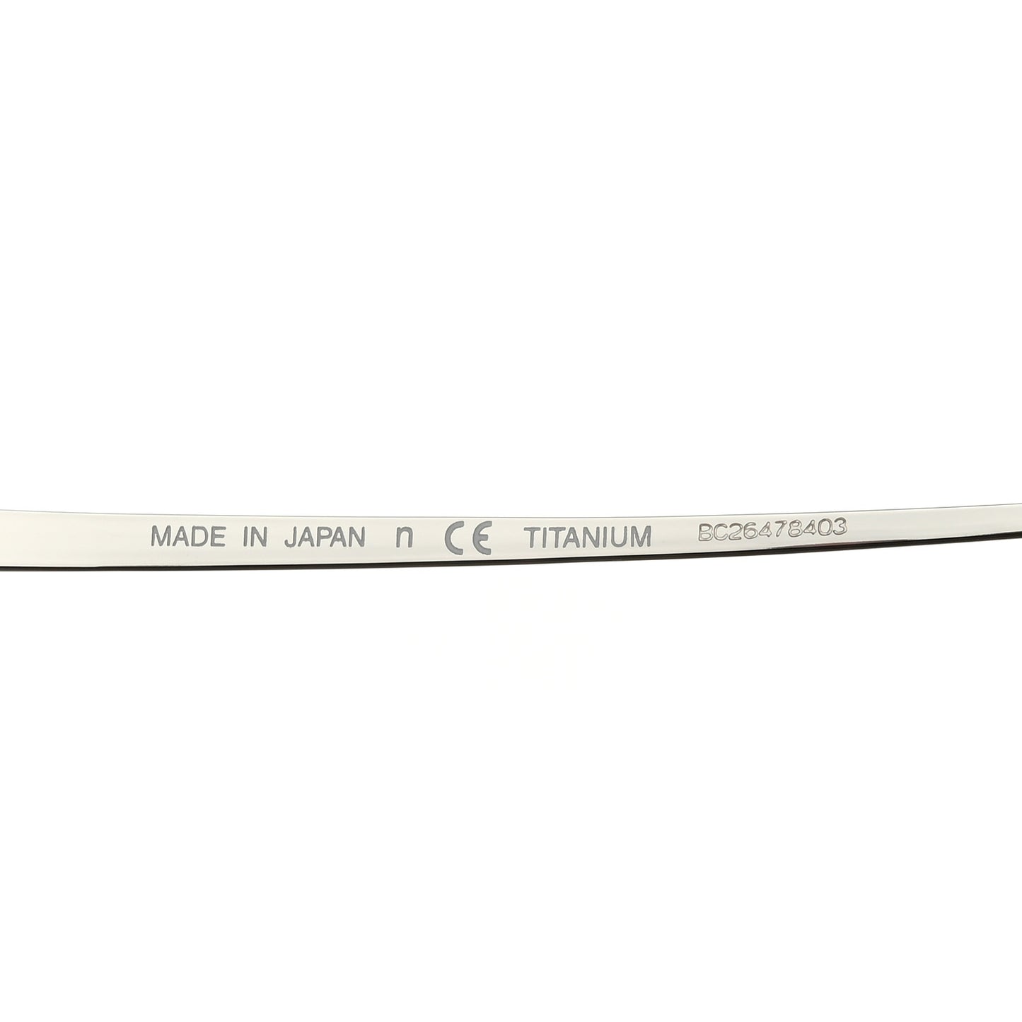 Titanium Rimless Square Sunglasses 4271-T Silver Brown