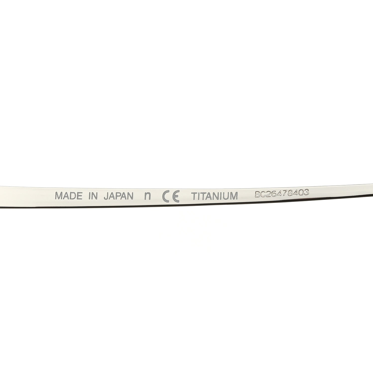 Chanel Titanium Rimless Square Sunglasses 4271-T Silver Brown 6 of 8