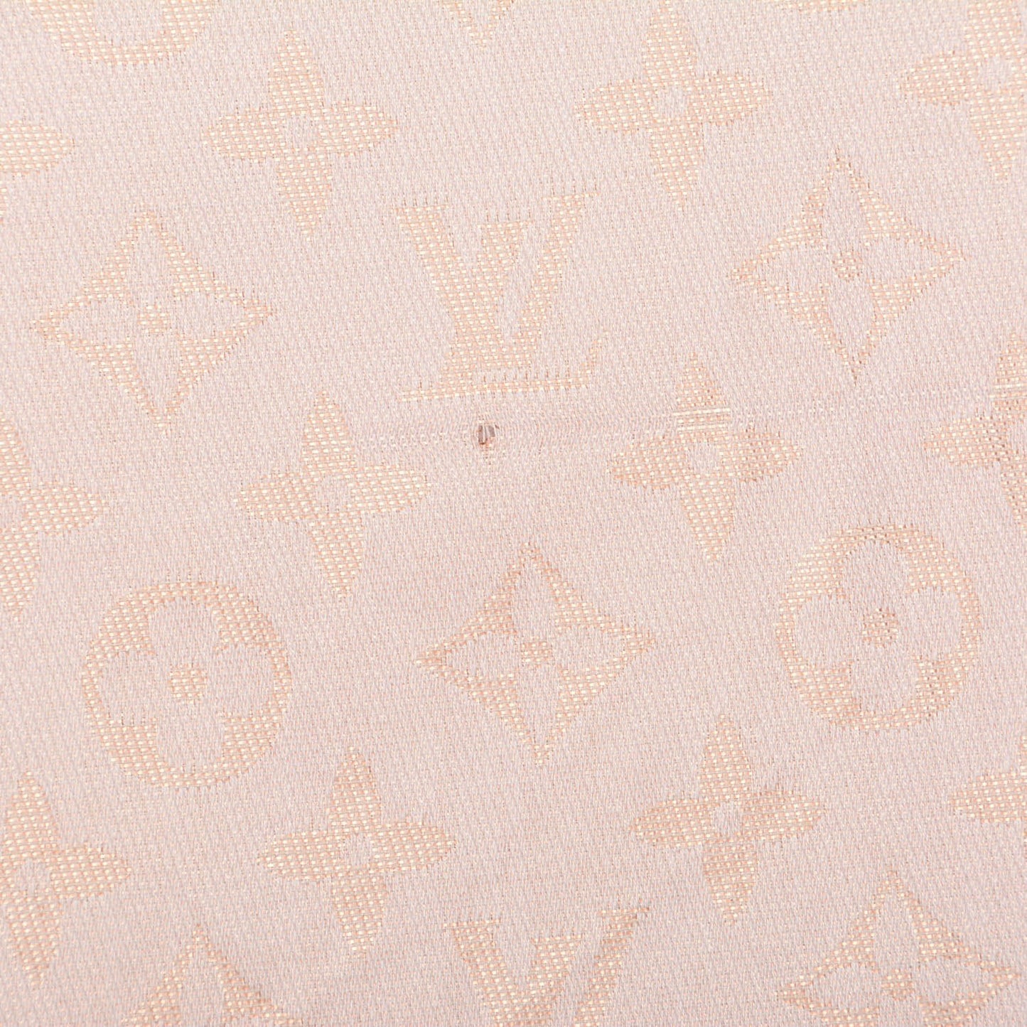 Silk Wool Monogram Voile Shawl Peach