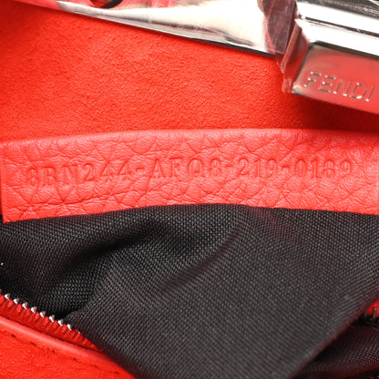 Fendi Vitello Granato Camoscio Selleria Macro Stitchings Mini Peekaboo Iconic Satchel Tullipano 6 of 10
