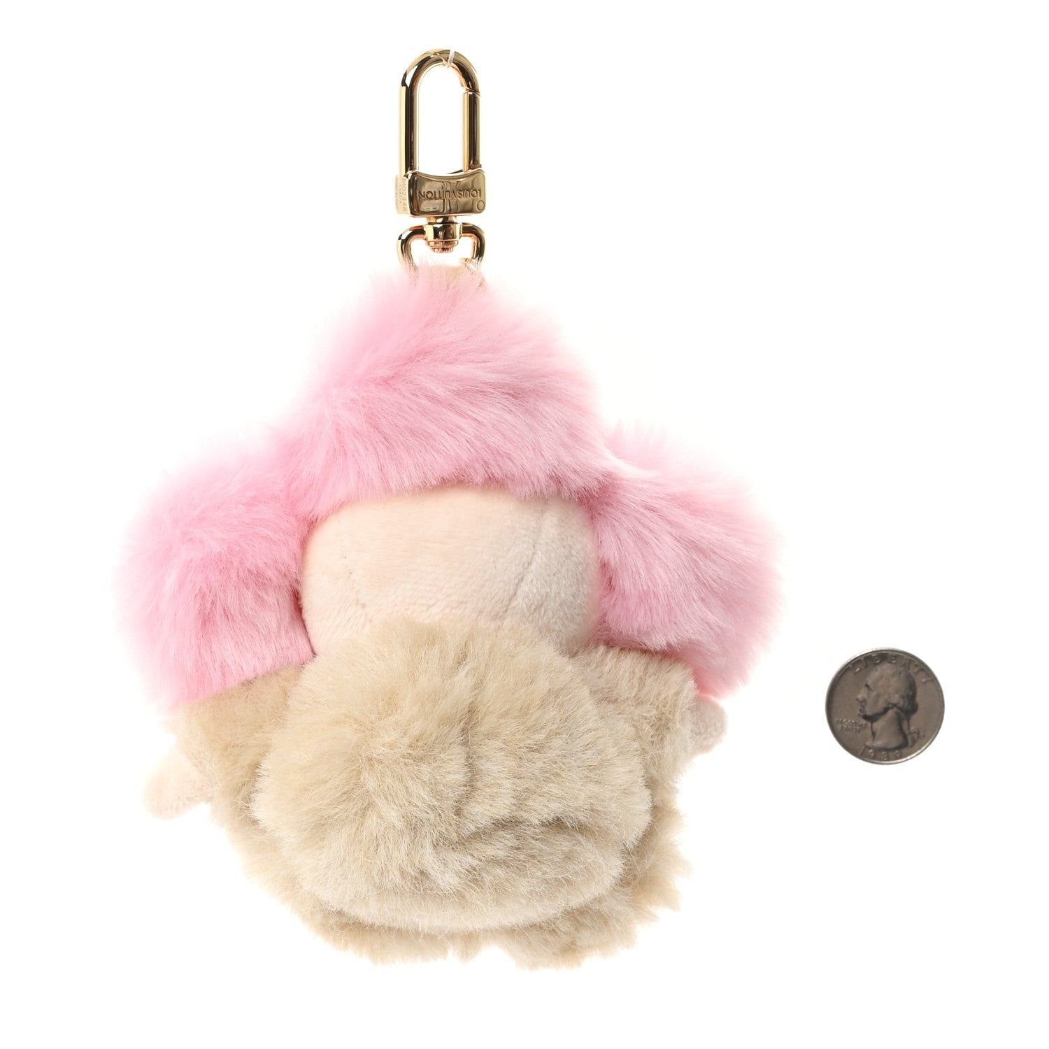 Louis Vuitton Fox Fur My Vivienne Bag Charm Pink 2 of 4