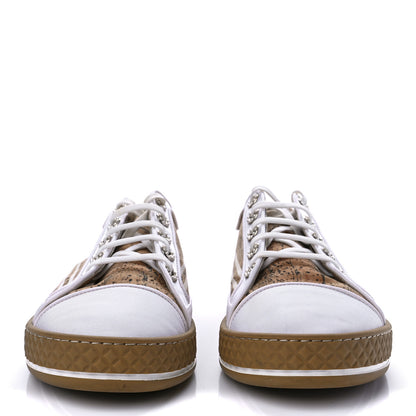 Chanel Cork Jetty Sneaker 41 Brown White 2 of 10