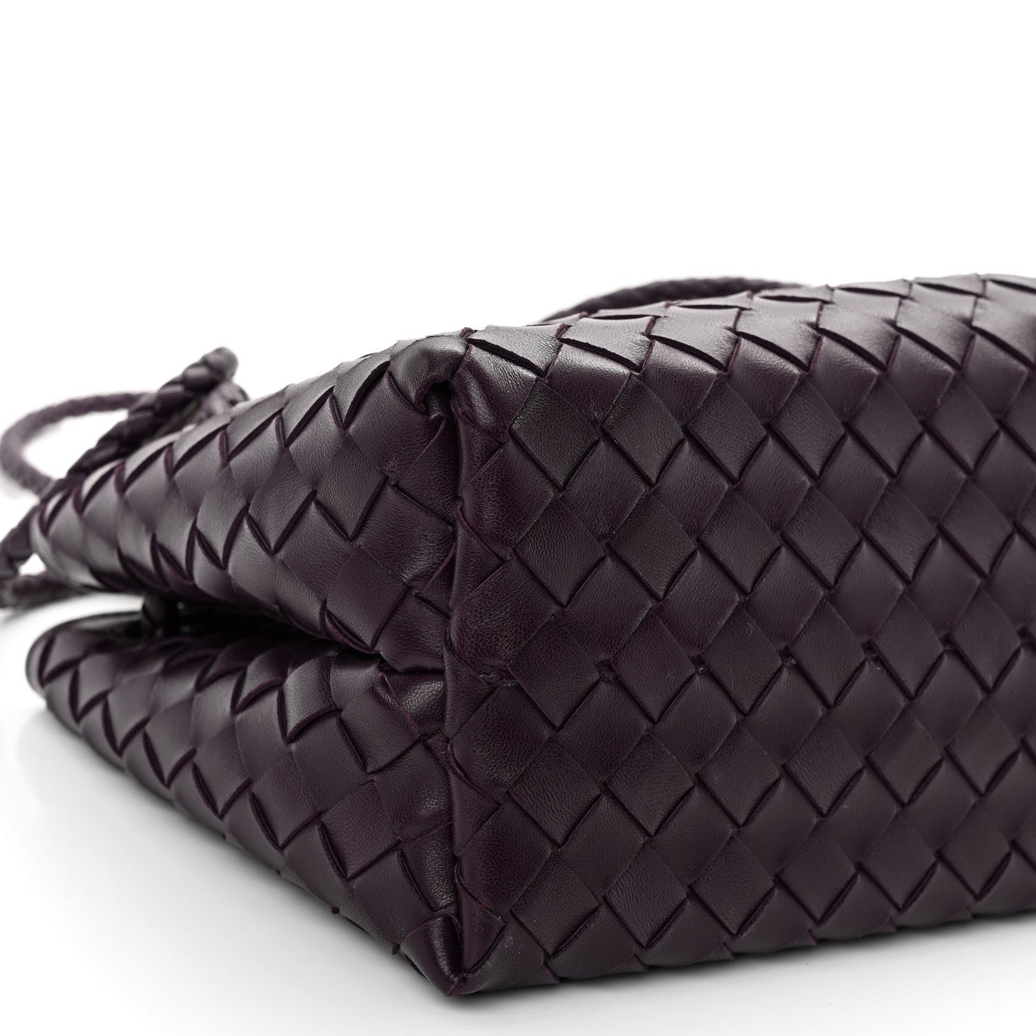 Bottega Veneta Nappa Intrecciato Small East West Andiamo Shoulder Bag Dark Mystic 9 of 10