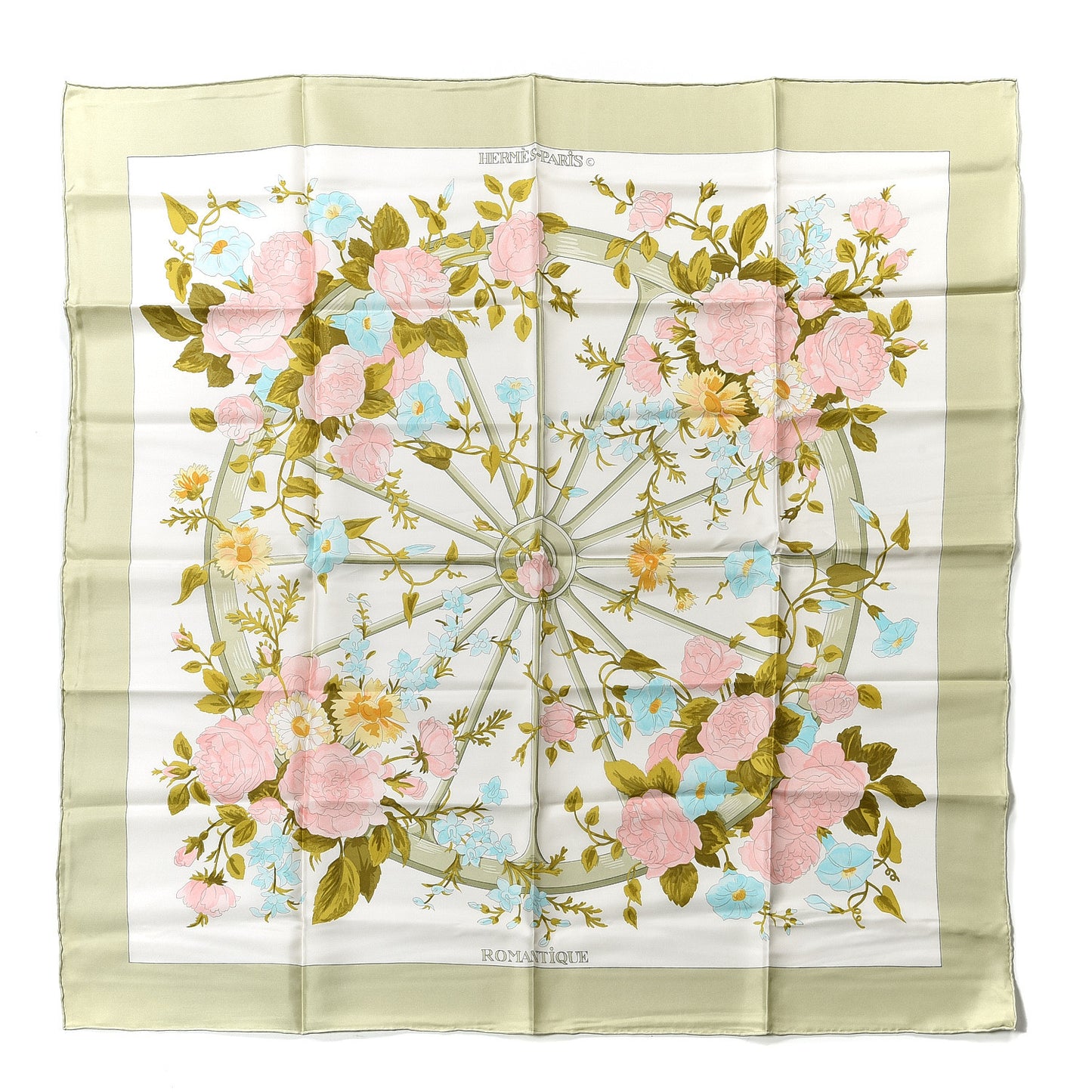 Jacquard Silk Romantique Scarf 90