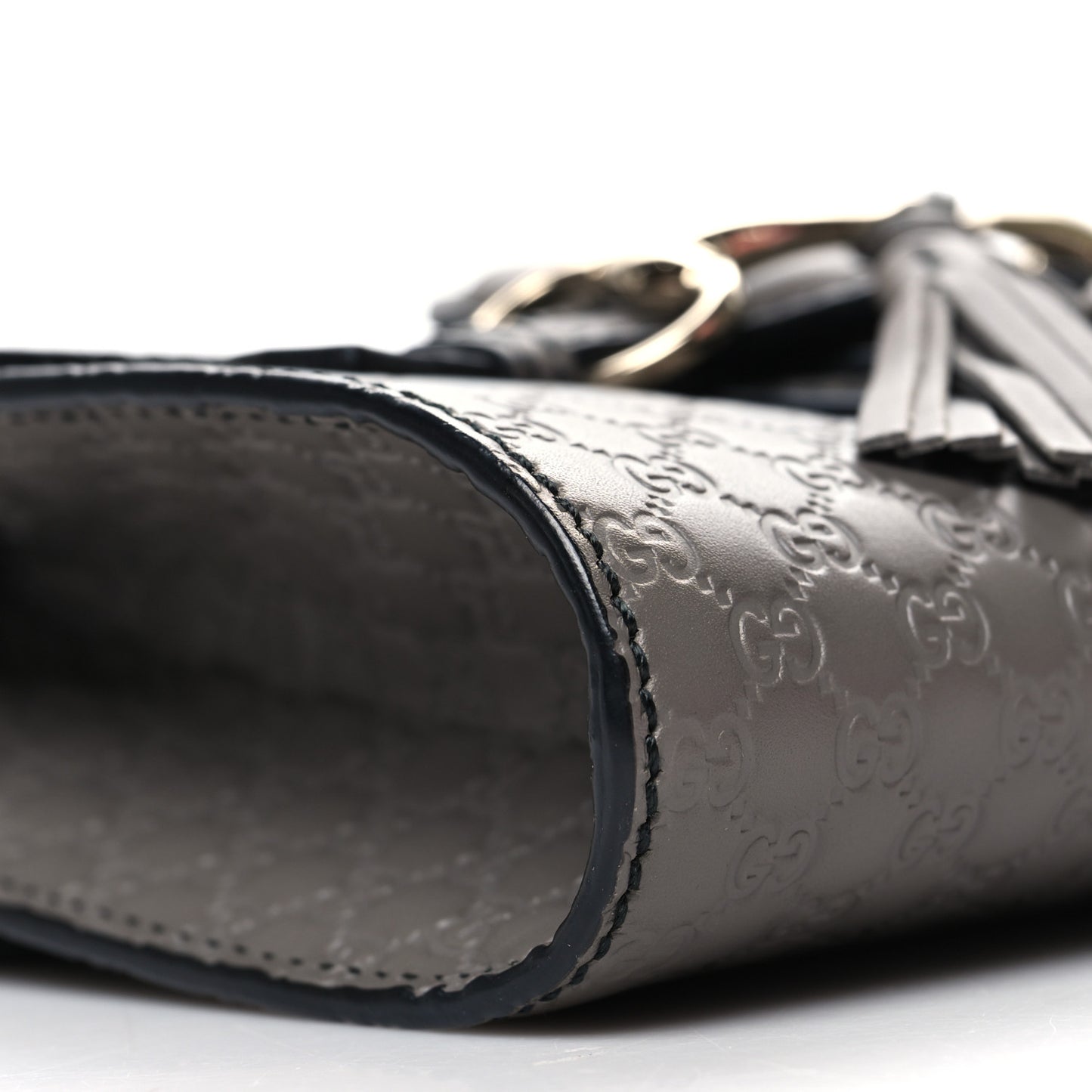 Soft Microguccissima Mini Emily Chain Shoulder Bag Loess