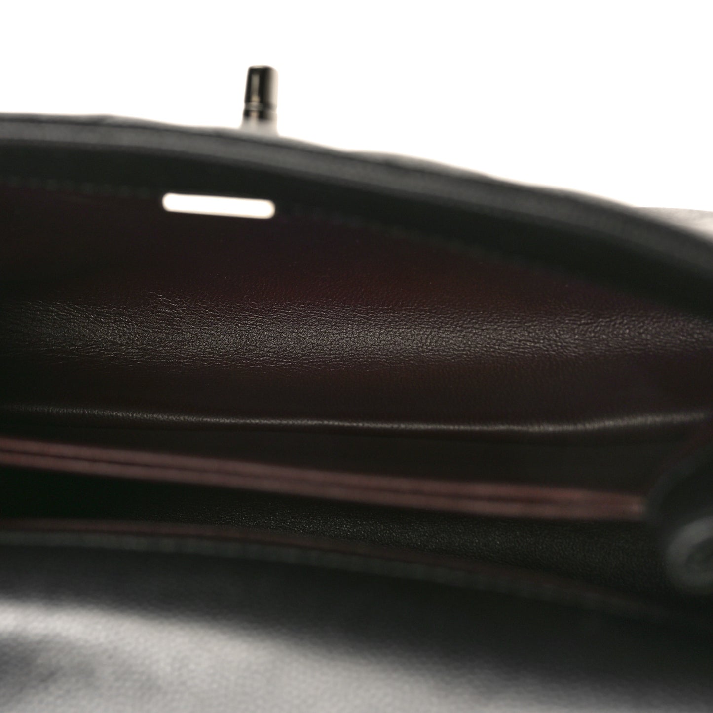 Caviar Chevron Quilted Mini Coco Handle Flap So Black