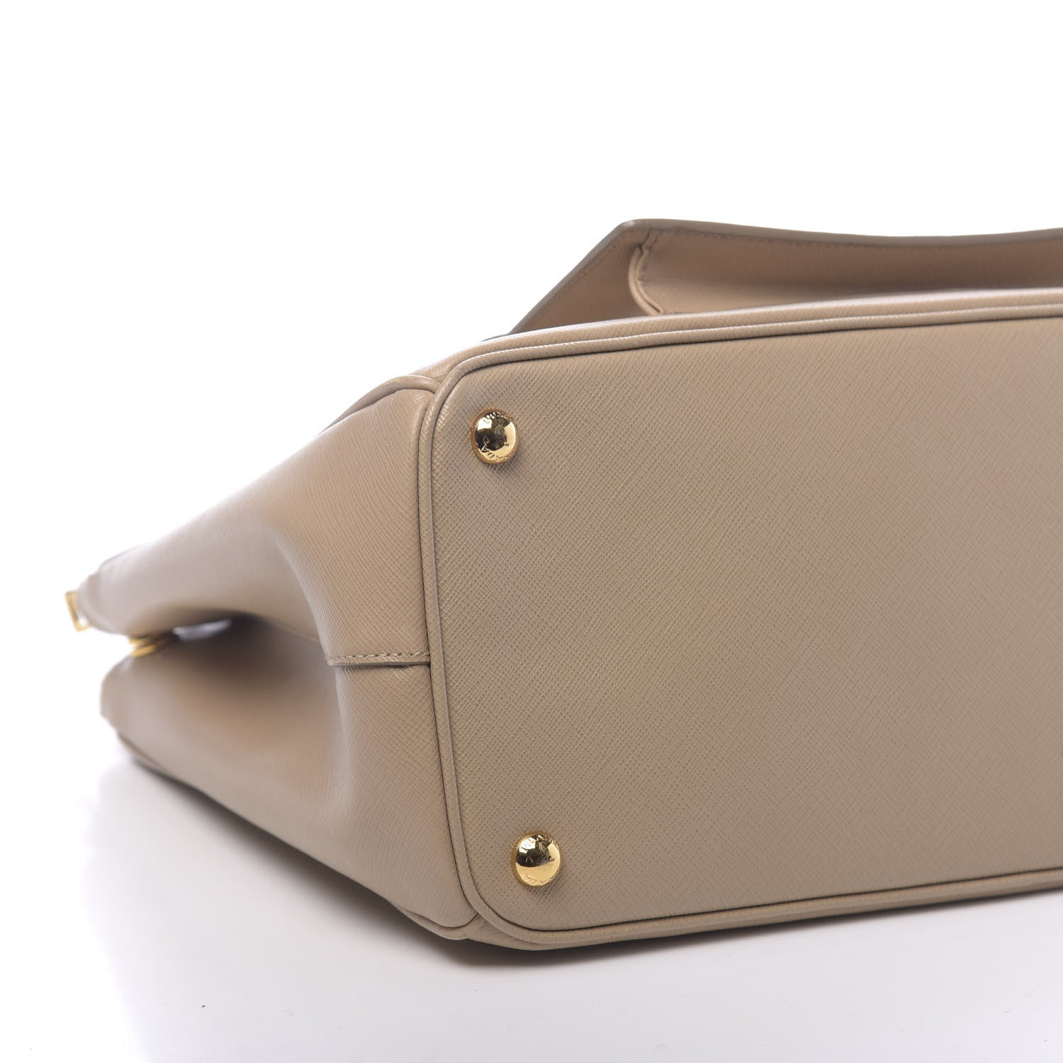Prada Saffiano Lux Galleria Front Pocket Tote Cammeo Caramel 9 of 10