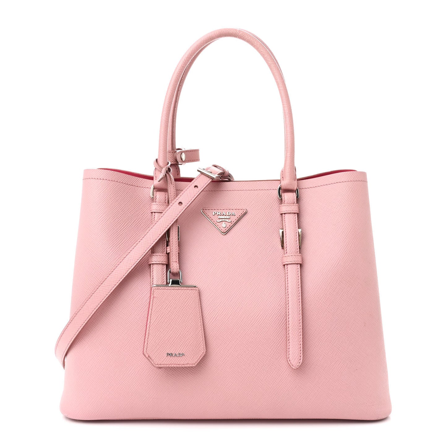 Saffiano Cuir Medium Double Handle Tote Pesco