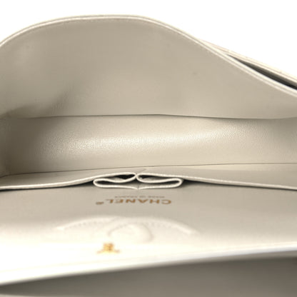 Chanel Iridescent Calfskin Quilted Medium Double Flap White 5 of 11