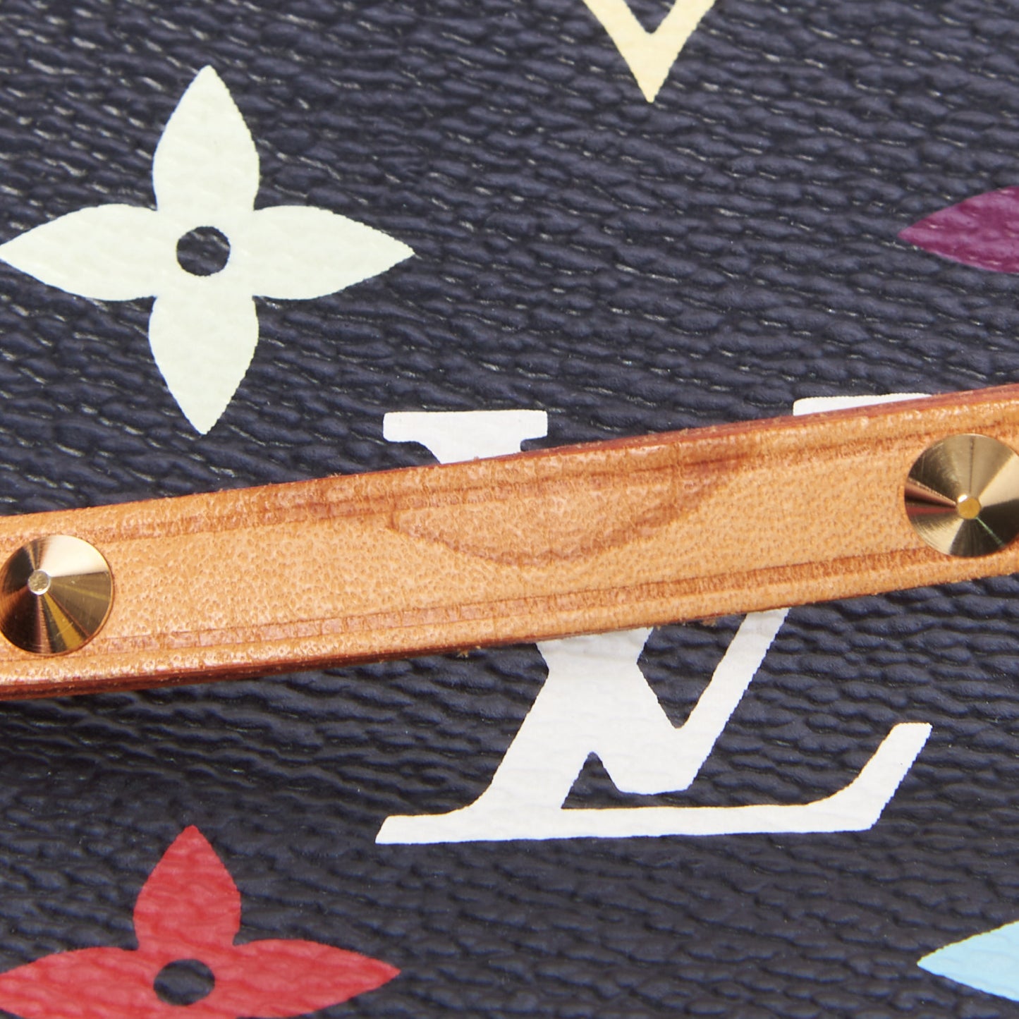 Monogram Multicolor Pochette Accessories Black