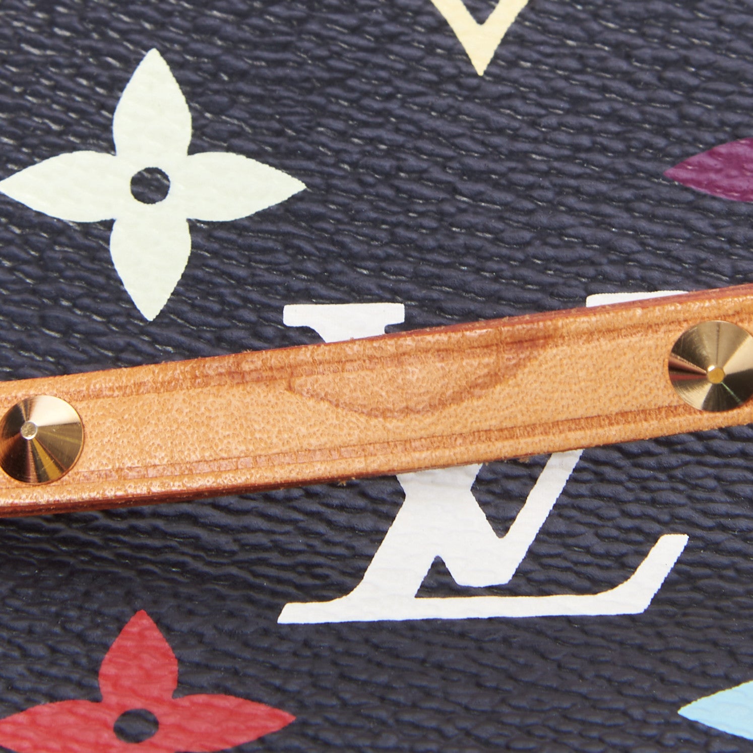 Louis Vuitton Monogram Multicolor Pochette Accessories Black 8 of 8