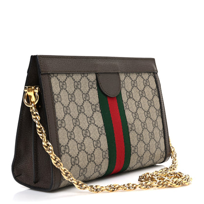 Gucci GG Supreme Monogram Web Small Ophidia Chain Shoulder Bag Brown 2 of 10