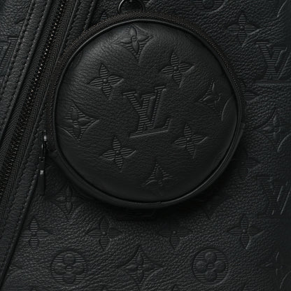 Louis Vuitton Calfskin Shadow Monogram Duo Slingbag Black 8 of 11