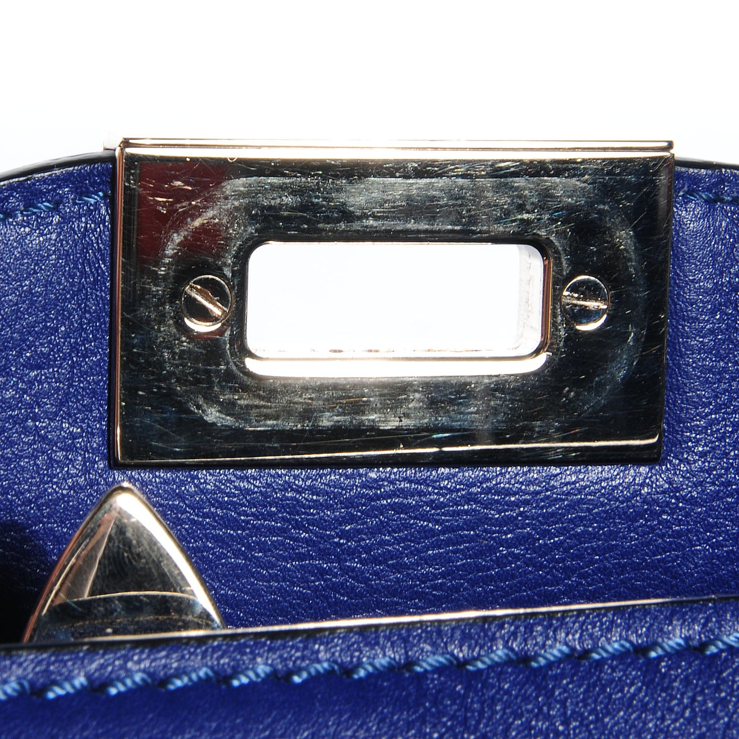 Vitello Rockstud Double Handle Tote Blue China