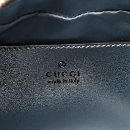 Gucci Iridescent Nappa Chevron Matelasse Small GG Marmont Chain Shoulder Bag Iridescent Snow Light Blue 6 of 10