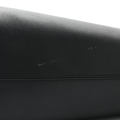 Burberry Grainy Calfskin Haymarket Check Medium Reversible Tote Black 15 of 16
