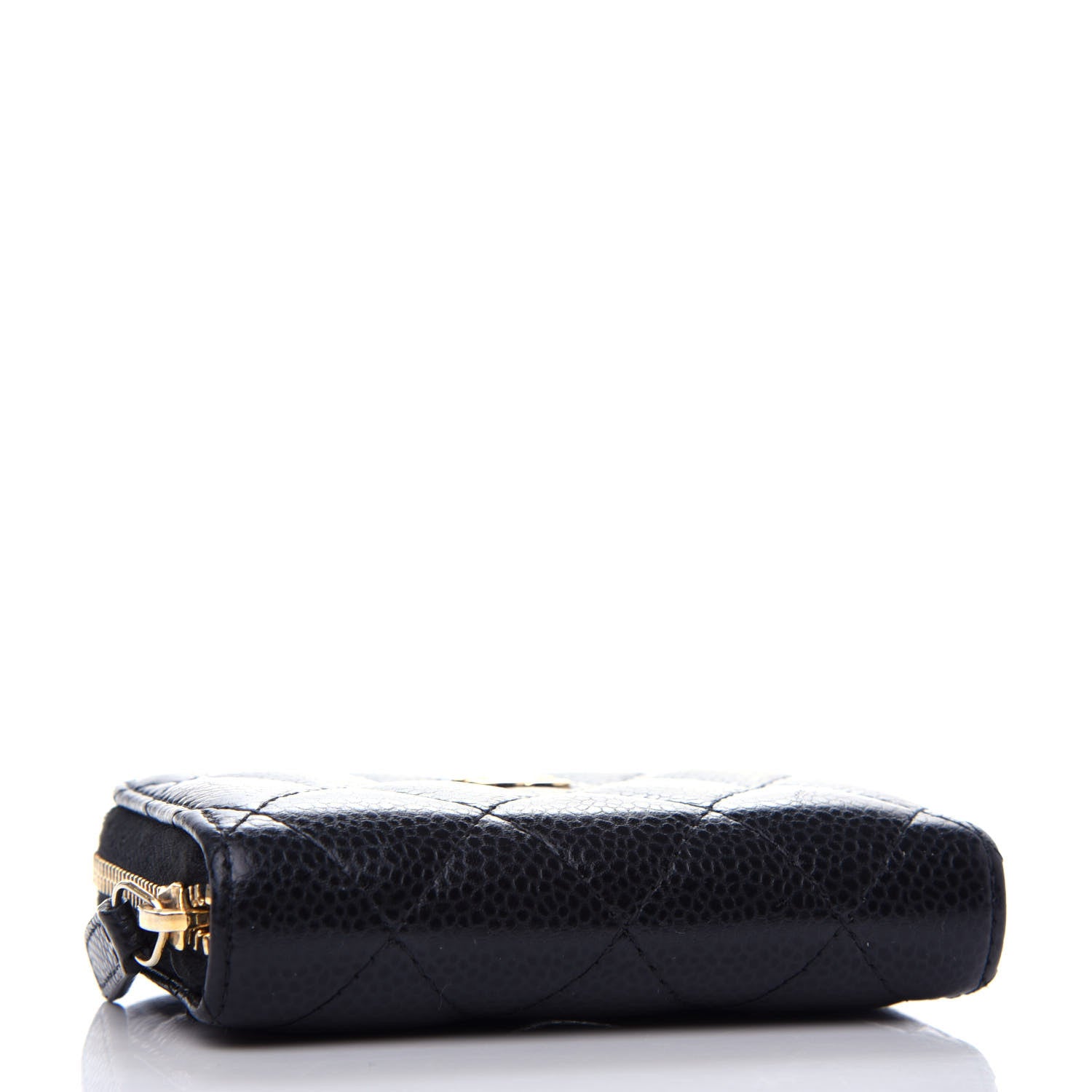 Chanel Caviar Quilted Zip Coin Purse Black 4 of 8
