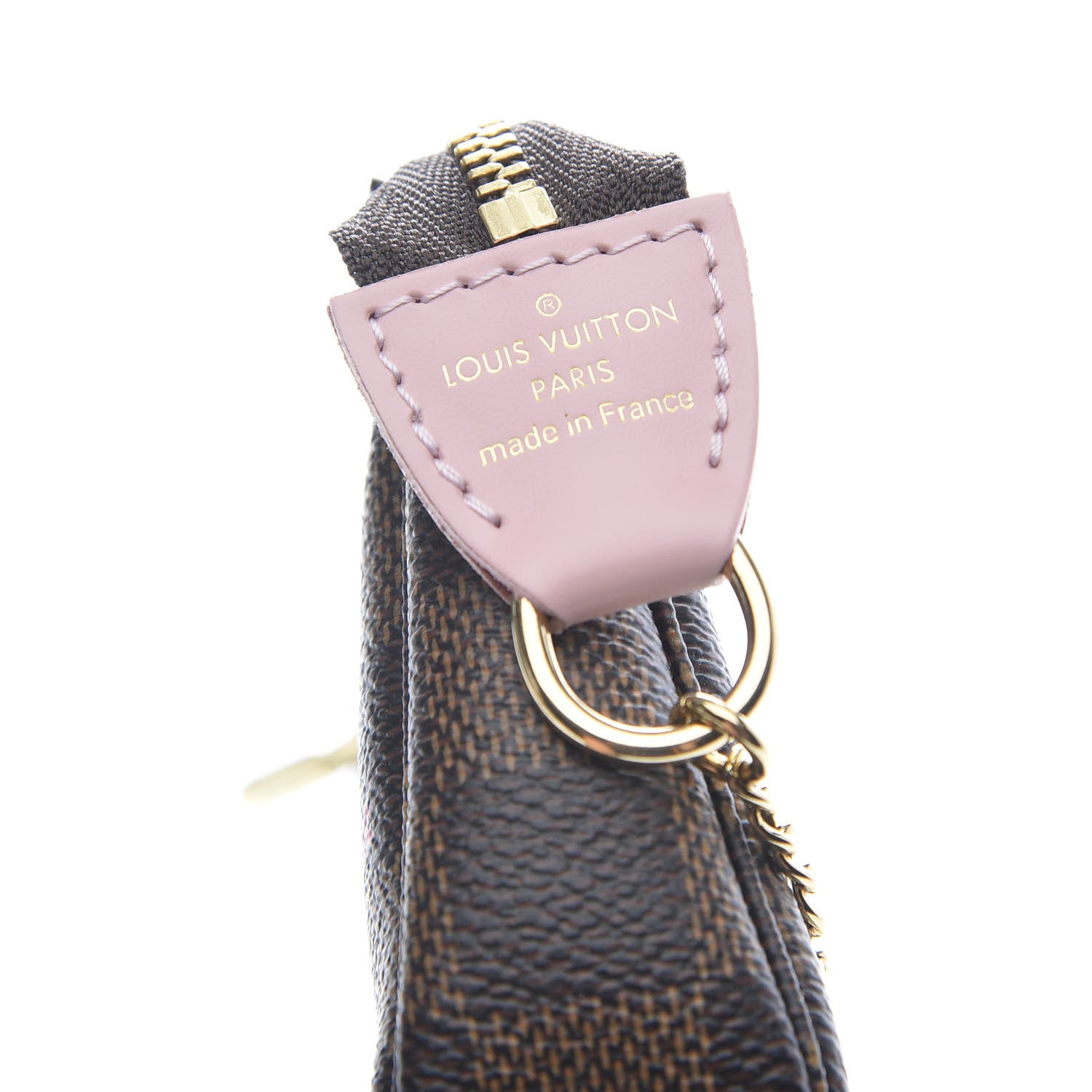 Louis Vuitton Damier Ebene 2020 Christmas Animation Big Wheel Mini Pochette Accessories Rose Ballerine 9 of 10