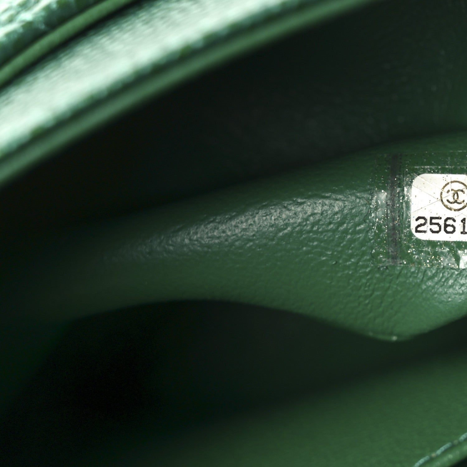 Chanel Metallic Caviar Quilted Medium Double Flap Green 7 of 11