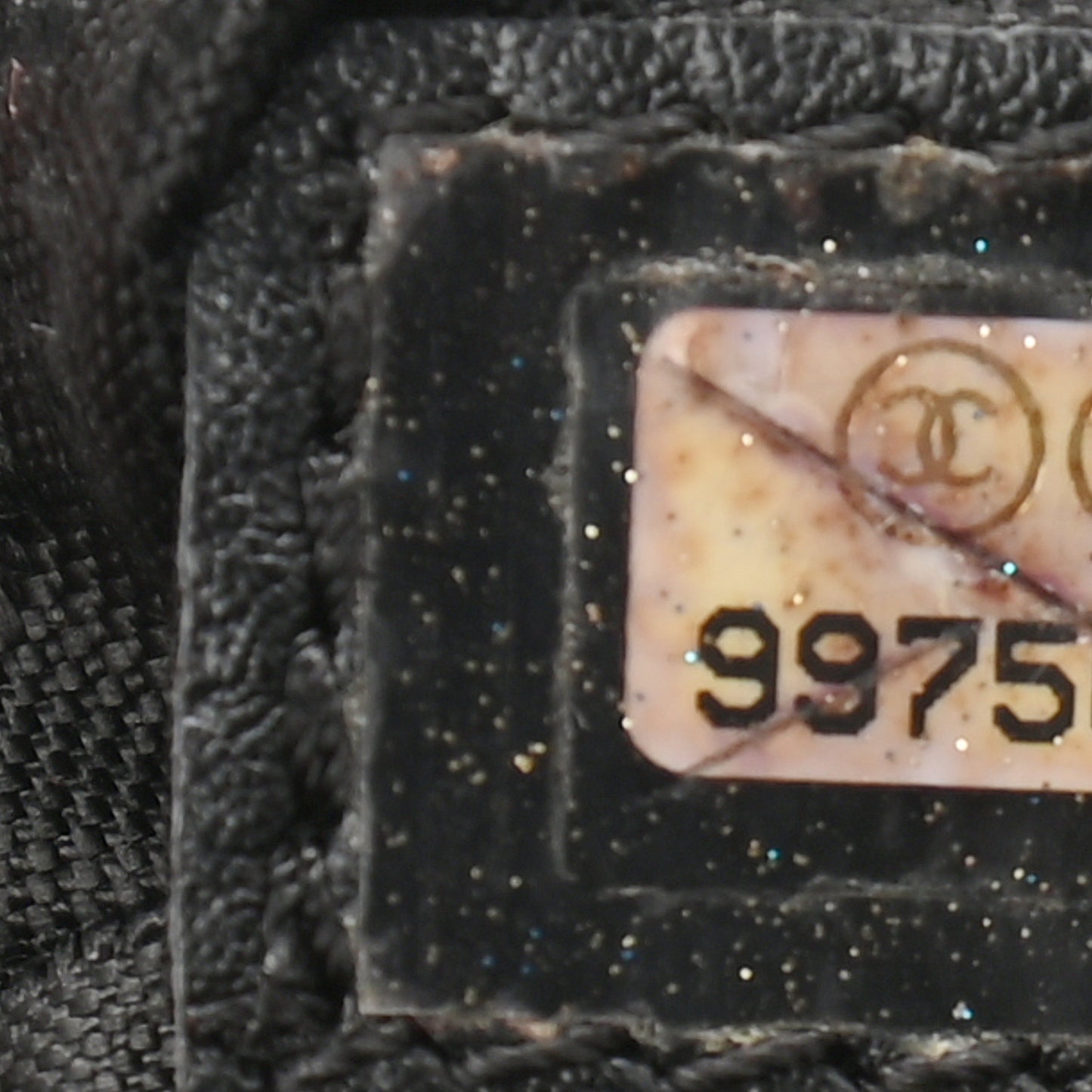 Caviar Square Stitched Tote Black