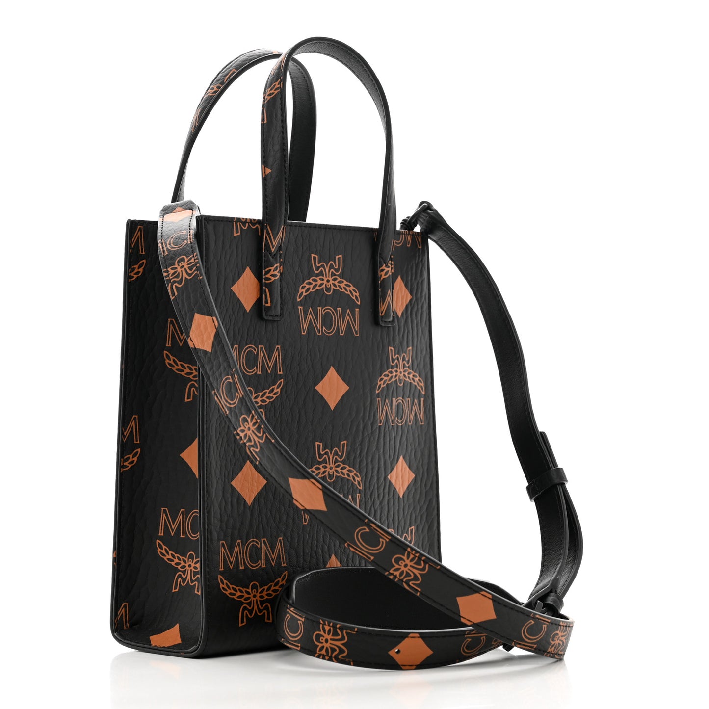 Maxi Visetos Mini Aren Tote Black
