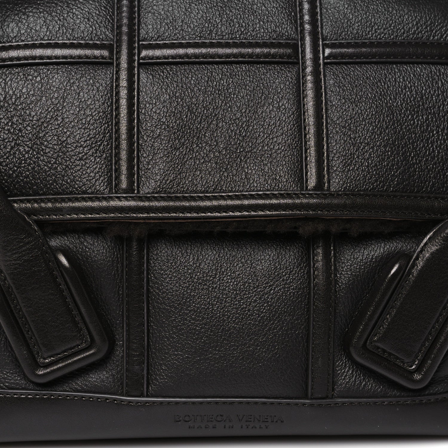 Bottega Veneta Grainy Calfskin Merino Wool Small Arco Fondant 7 of 9