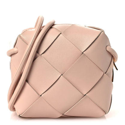 Bottega Veneta Lambskin Maxi Intrecciato Mini Cassette Camera Bag Macaroon 1 of 9
