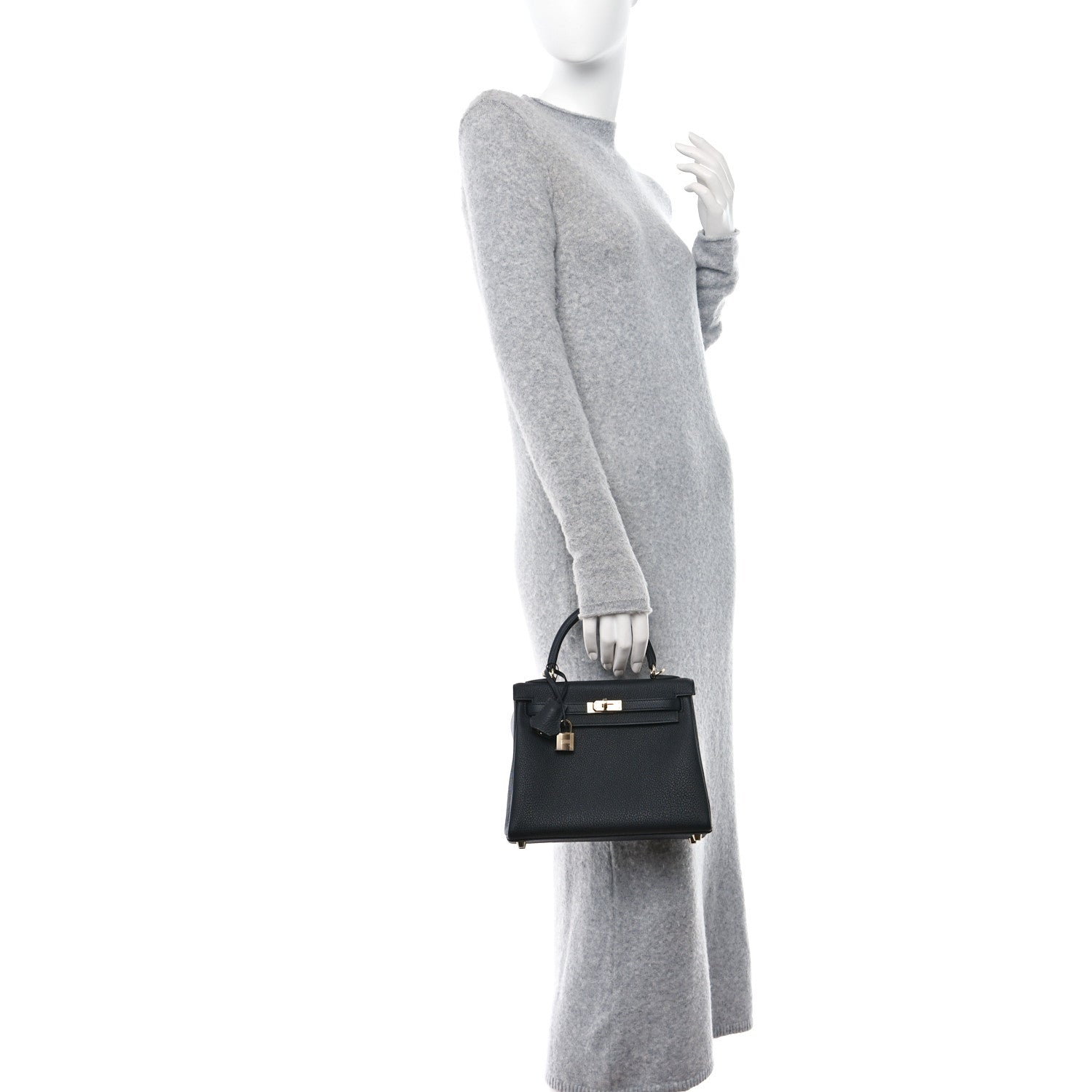 Hermes Togo Kelly Retourne 25 Black 1 of 11