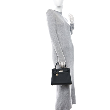 Hermes Togo Kelly Retourne 25 Black 1 of 11