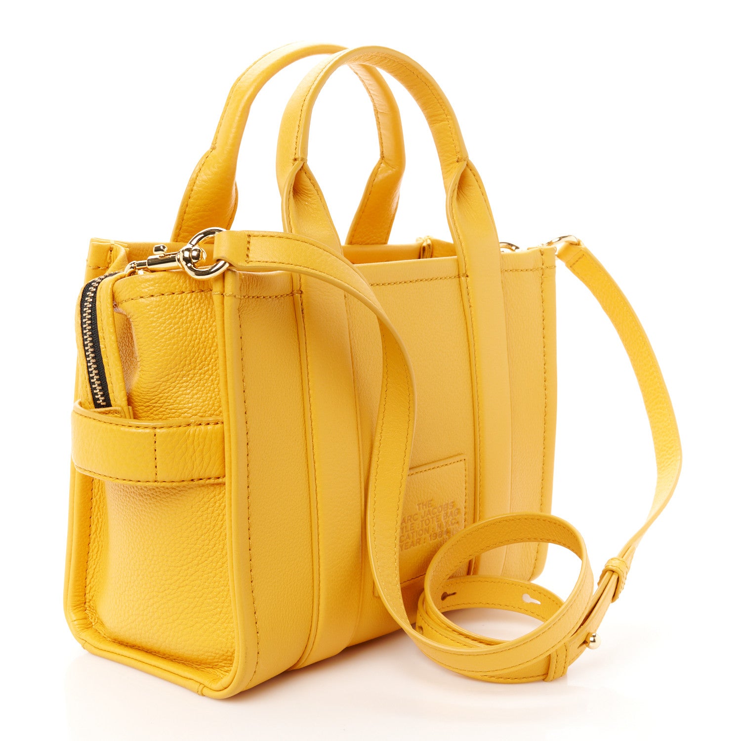 Marc Jacobs Grained Calfskin Small The Tote Bag Artisan Gold 3 of 12