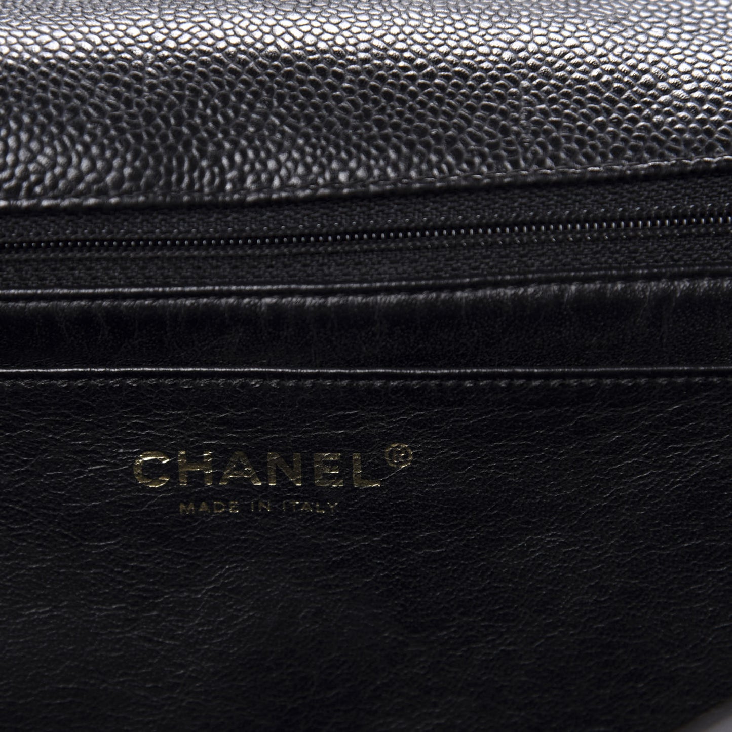 Caviar Quilted Jumbo Single Flap Black